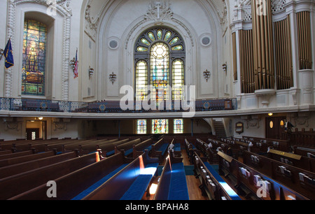 Interno della US Naval Academy Cappella, Annapolis, Maryland, Stati Uniti d'America Foto Stock