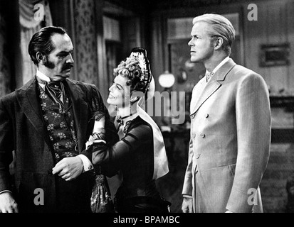 FREDRIC MARCH, ANN BLYTH, DAN DURYEA, un'altra parte del bosco, 1948 Foto Stock