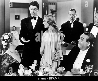 JAMES STEWART, JEAN ARTHUR, Edward Arnold, che non puoi portare con te, 1938 Foto Stock