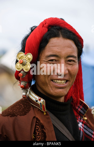 Costume Horse Festival Litang Tibet Cina buddismo Foto Stock