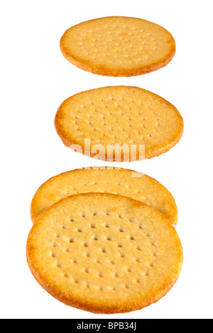 Quattro Formaggi circolare biscotti Foto Stock