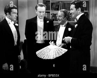 RICHARD GREENE, GEORGE SANDERS, HUGH DEMPSTER, John Sutton, la ventola, 1949 Foto Stock