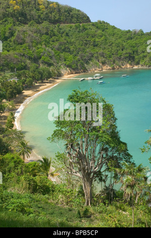 Bateau Bay, Speyside, Tobago, dei Caraibi Foto Stock