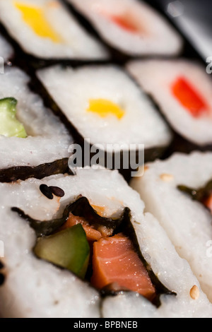 Close-up di macro California rotoli (sushi) Foto Stock