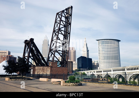 Ponte Vecchio in downtown Cleveland Foto Stock