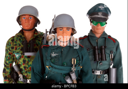 Collezione vintage azione tedesca uomini comprese tedesco storm trooper paracadutista tedesco army camp commandant commander officer Foto Stock