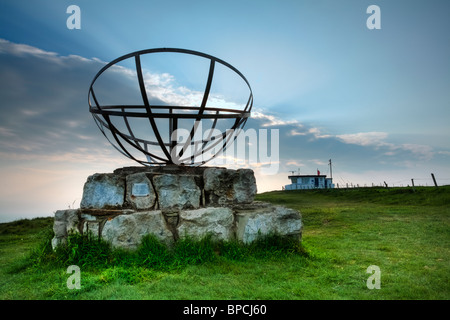 Memoriale di radar a St Aldhelm la testa sull'Isola di Purbeck, Dorset, Regno Unito Foto Stock