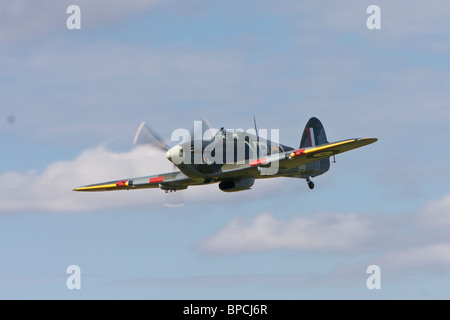 Hawker Hurricane Mk2B reg G-HHII, visualizzazione a Sywell, Northampton REGNO UNITO Foto Stock