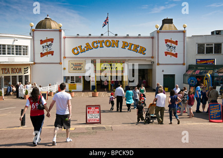 Ingresso a Clacton Pier, Regno Unito Foto Stock