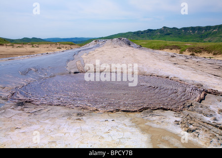 La Berca vulcani di fango sono un geologici e botanici di prenotazione Situato nel Berca Comune nella Contea di Buzau in Romania Foto Stock