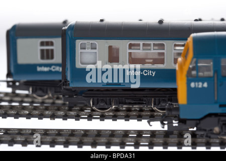 Modello di stazione ferroviaria imposta fabbricati negli anni settanta anni ottanta da hornby nel Regno Unito Foto Stock