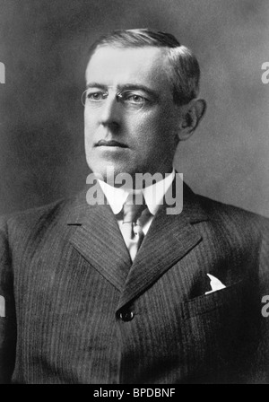 Foto ritratto circa 1910s del Woodrow Wilson (1856 - 1924) - il ventottesimo Presidente degli Stati Uniti (1913 - 1921). Foto Stock