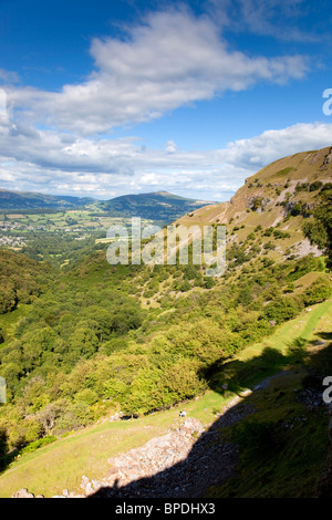 Craig y Cilau NNR; Brecon Beacons; Galles Foto Stock