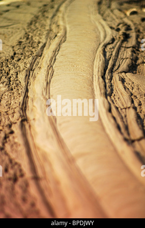 Azerbaigian, Qobustan, vista del terreno fangoso Foto Stock