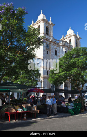 Estremoz al mercato del sabato regione Alentejo Portogallo Foto Stock