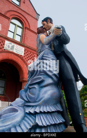 Key West Museo di arte e storia, precedentemente noto come il Vecchio Ufficio Postale e casa doganale a Key West in Florida negli Stati Uniti Foto Stock