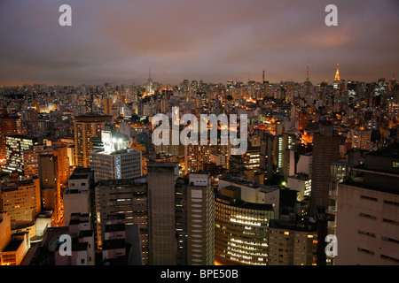 Skyline di Sao Paulo, Brasile. Foto Stock