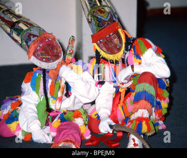 Bambino colorati ballerini, Gobey Dance Troupe, Hamilton, parrocchia di Pembroke, Bermuda Foto Stock