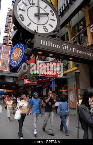 Occupato multiculturale di New York City West side Foto Stock