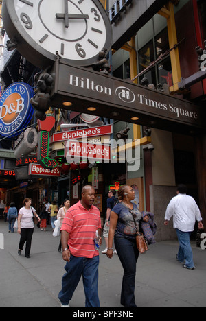 Occupato multiculturale di New York City West side Foto Stock