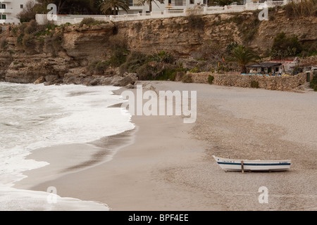 Spiaggia di Nerja, Costa del Sol Foto Stock