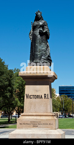 Statua della regina Victoria, Victoria Square Adelaide Australia del Sud Foto Stock