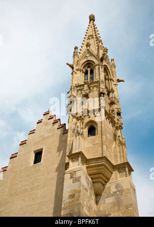 Bratislava - Klarisky torre gotica Foto Stock