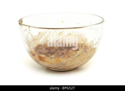 Cup Cake mescolare ingredienti fuso e miscelato in recipiente di vetro. Foto Stock