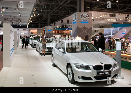Mosca, Russia - 26 agosto: Moscow International Automobile Salon 2010. BMW stand Foto Stock