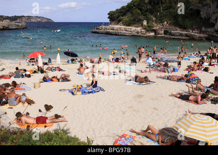 Cala Llombards spiaggia Maiorca Maiorca Foto Stock