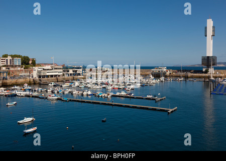 Porto di La Coruña, Galizia, Spagna Foto Stock