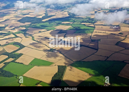 East Lothian in agosto dall'aria Foto Stock