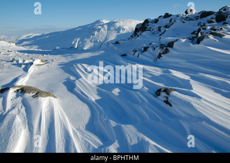 Paesaggio invernale nel distretto del Lago Foto Stock