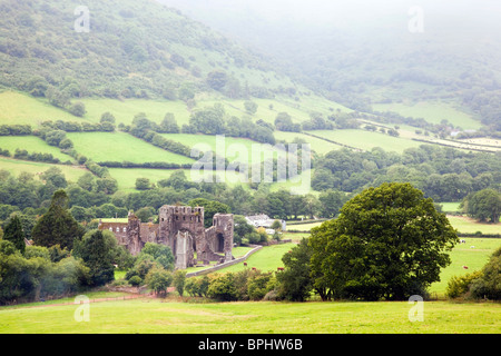 Llanthony Priory; Brecon Beacons; Galles Foto Stock