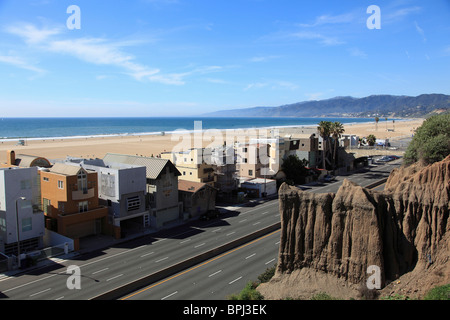 Pacific Coast Highway, Santa Monica, Los Angeles, California, Stati Uniti d'America, America del Nord Foto Stock