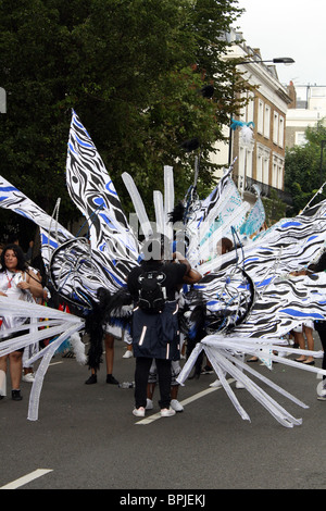 Attore al carnevale di Notting Hill Londra 2010 Foto Stock