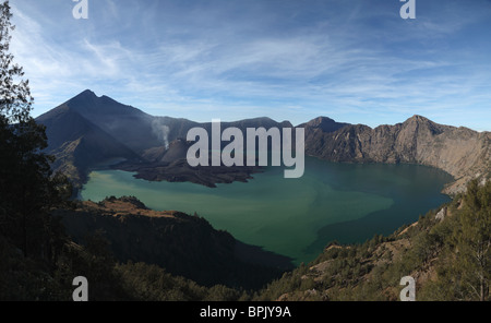 Agosto 29, 2009 - Rinjani eruzione, Isola di Lombok, Indonesia. Foto Stock