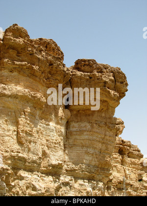 Le formazioni rocciose, Tamerza oasi, Tunisia Foto Stock