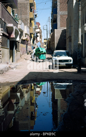 Vicoli di Aswan in Alto Egitto. Foto Stock