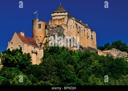 Francia: Vista a Chateau de Castelnaud Foto Stock