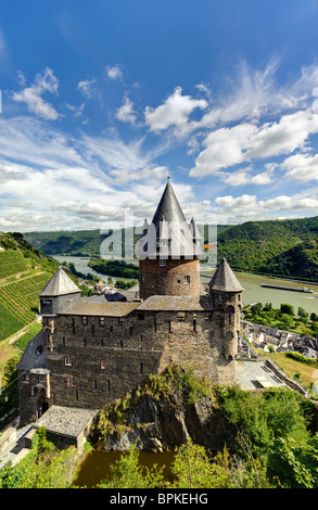 Ostello per la gioventù Burg Castello Stahleck, Bacharach, Renania-Palatinato, Germania, Europa Foto Stock