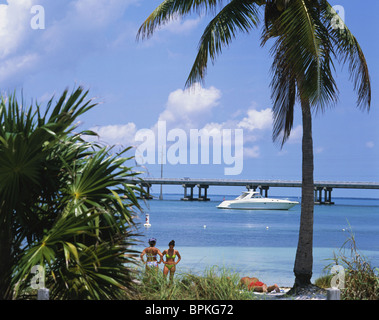 Seven Mile Bridge, Florida Keys, Florida, Stati Uniti d'America Foto Stock