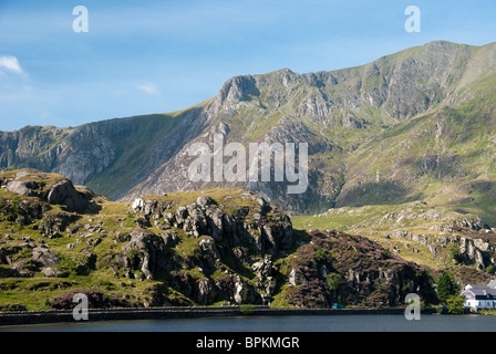 Cwm Idwal presi da Llyn Ogwen Foto Stock