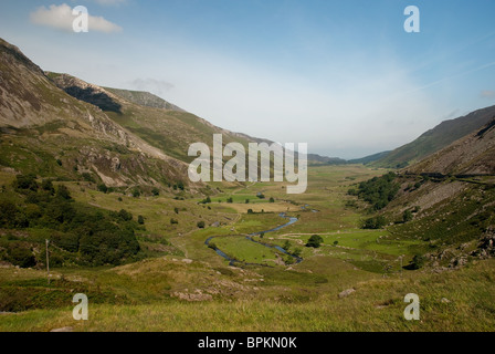 Nant Ffrancon Pass Foto Stock