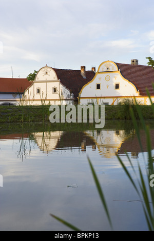 Holasovice appartiene alla dell'UNESCO del patrimonio culturale mondiale, Boemia del Sud, Sumava, Repubblica Ceca Foto Stock