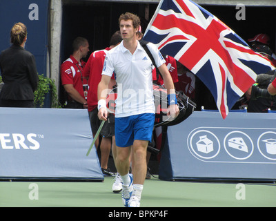 ANDY Murray (Gran Bretagna) partita finale contro Roger Federer, ROGERS CUP, Toronto, Canada, 15 agosto 2010 Foto Stock