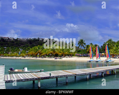 Mamora Bay, il St James Club, Antigua, dei Caraibi Foto Stock