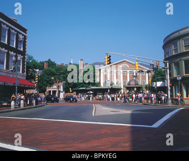 Harvard Square, Cambridge, Massachusetts, STATI UNITI D'AMERICA Foto Stock