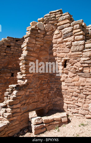 Spietato Unità Castello ruderi, Hovenweep National Monument a nord-ovest di Cortez, Colorado. Foto Stock