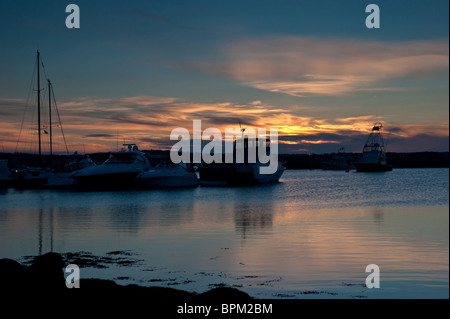 Tramonto sull'Isola di quercia marina Foto Stock